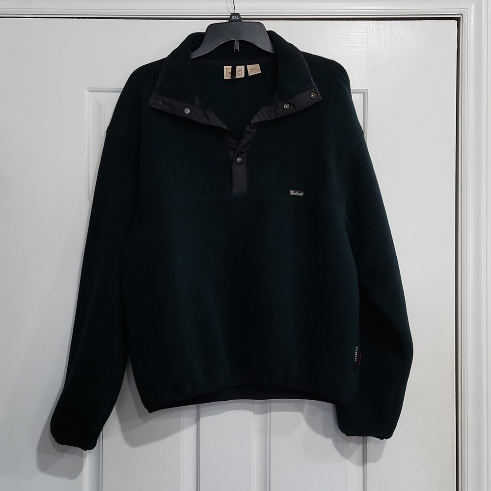 VINTAGE Woolrich Polartech Fleece T Snap Pullover Jacket Size Medium